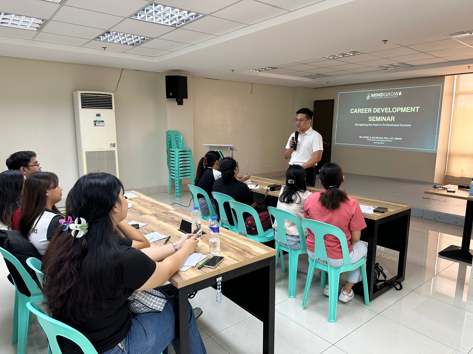 MINDGrow facilitator leading a career development seminar